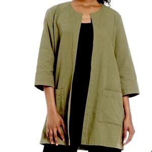 NWT Organic Cotton Open Front Kimono Jacket​